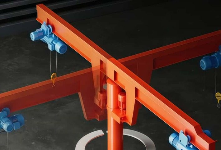 Heavy Slewing Jib Crane