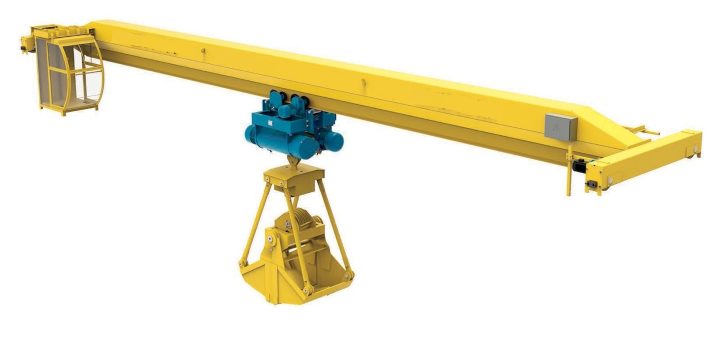 LDZ Electric single girder crane with grab