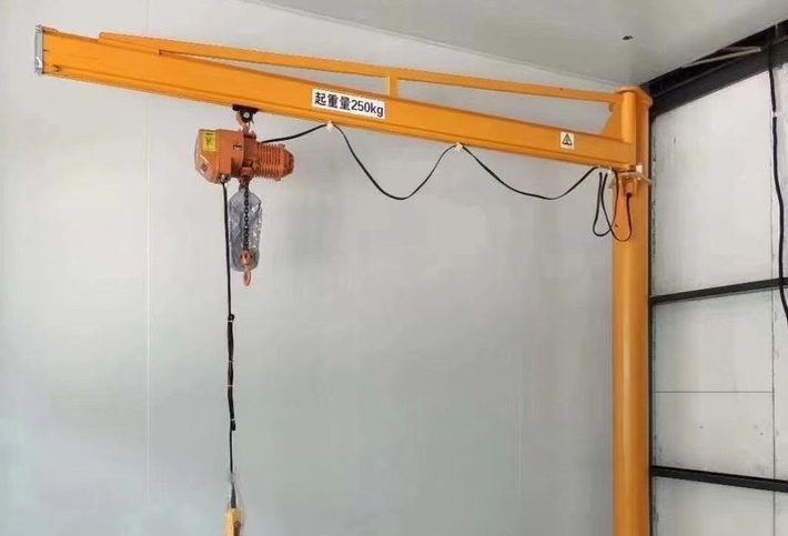 Light Pillar Mounted Slewing Jib Crane