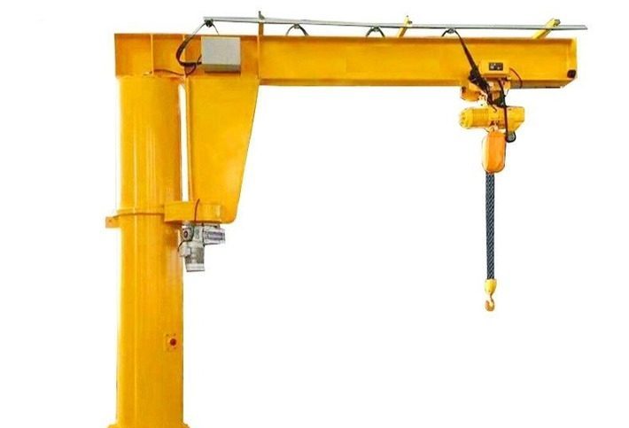 Light Pillar Mounted Slewing Jib Crane